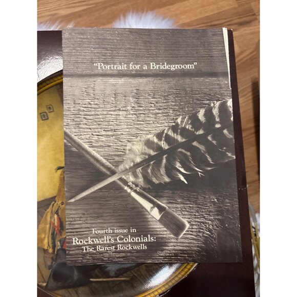 Norman Rockwell Collector Plate "Portrait For A Bridegroom" Signed and numbered - Picture 4 of 16